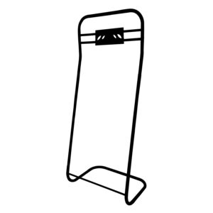 Tex Wave Totem Angular TV Holder - Estrutura