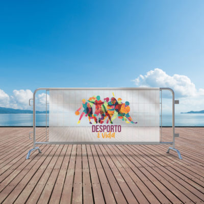 Banner em Tecido Perfurado para evento outdoor