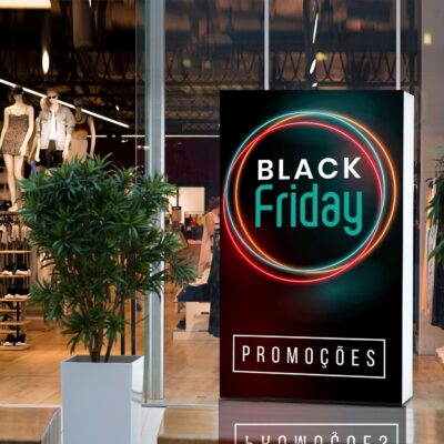 Caixa de Luz, TEx FRame Led, para promoções black friday