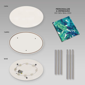 Balcão TexWave Oval Led