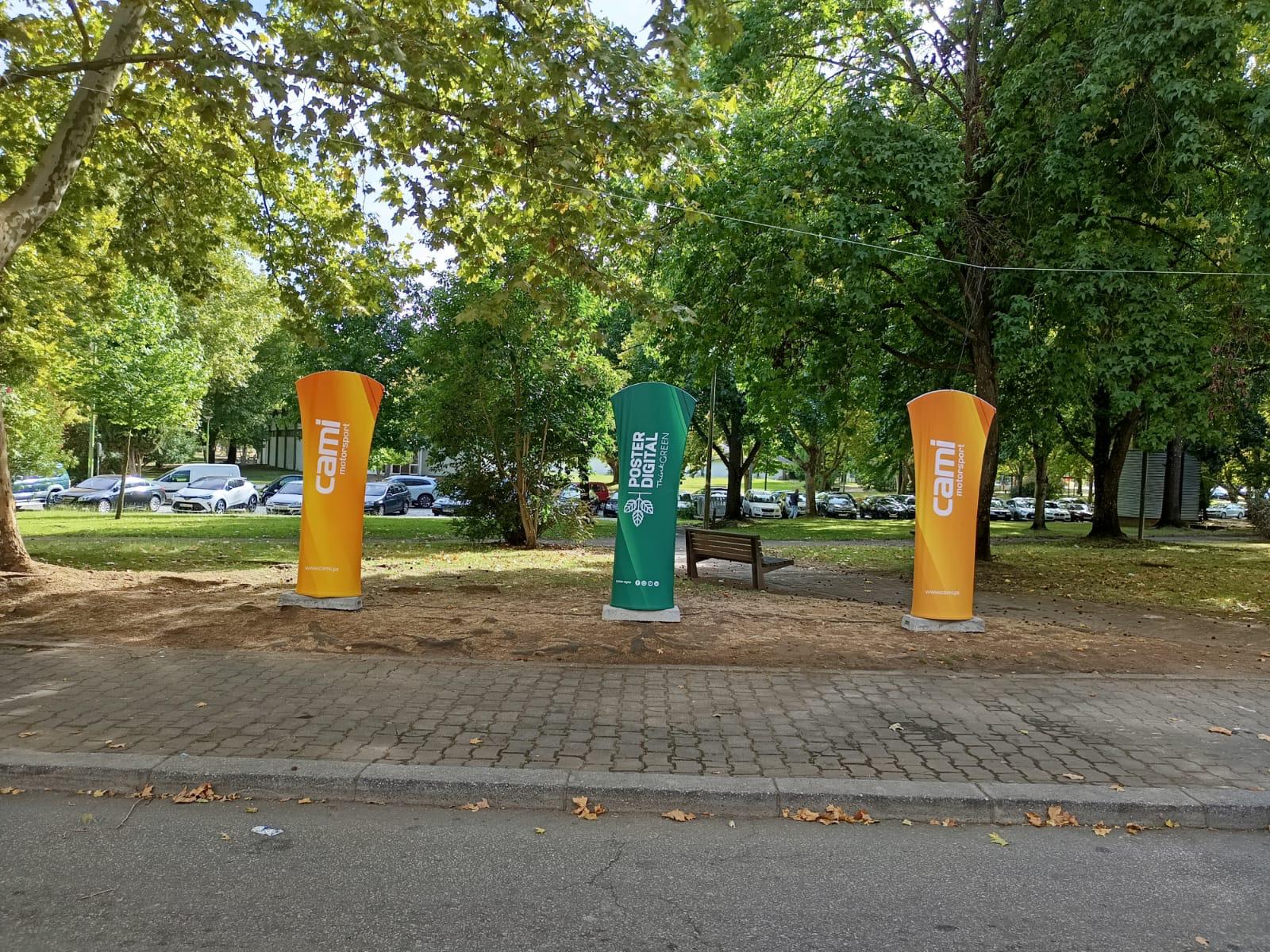 Soluções de marketing desportivo sustentável da Poster Digital no Rali da Água